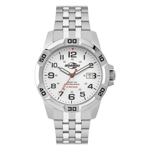 Relogio Mormaii Masculino Steel Basic Prata-MO2317AD1B- -1-